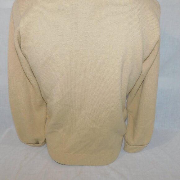 VTG 60s 70s Terry Williams Canada Mens M Tan Wool Blend button Cardigan Sweater - Picture 9 of 10
